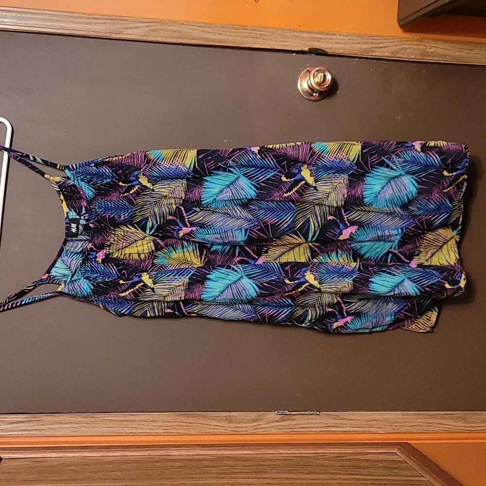 h&m size 8 tropical sundress